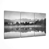 Foggy Lake Glass Wall Art.
